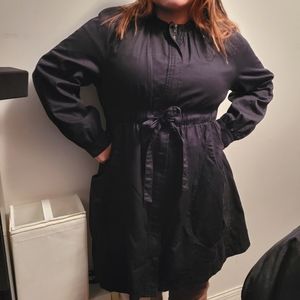 Women's H & M Black Cinched Jacket Size 16